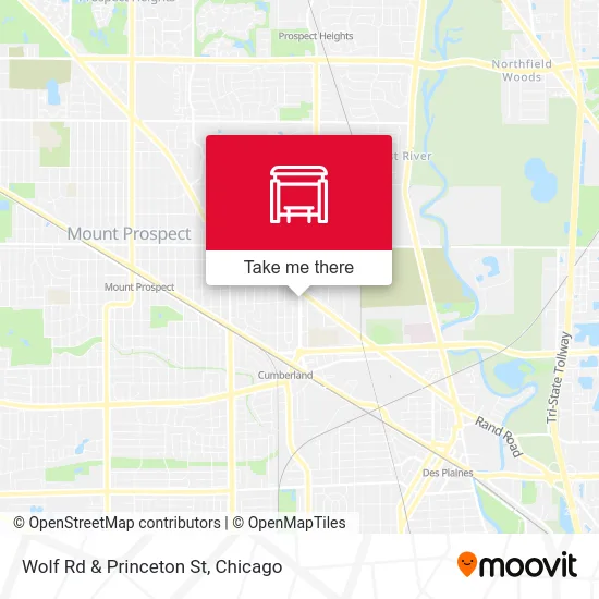 Wolf Rd & Princeton St map