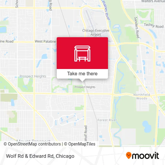 Wolf Rd & Edward Rd map