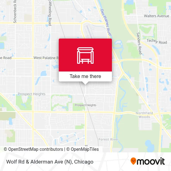 Wolf Rd & Alderman Ave (N) map