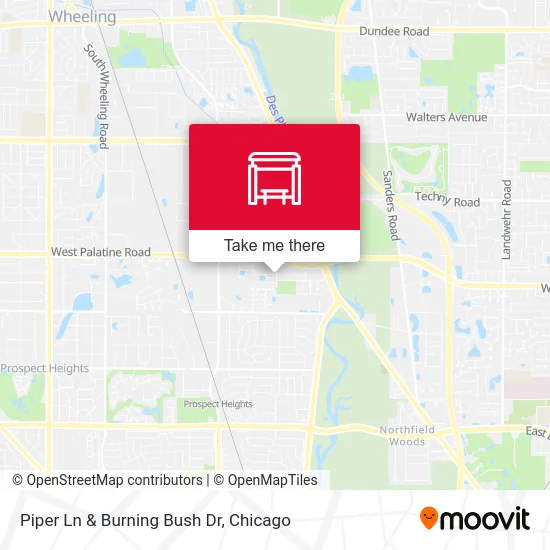 Piper Ln & Burning Bush Dr map