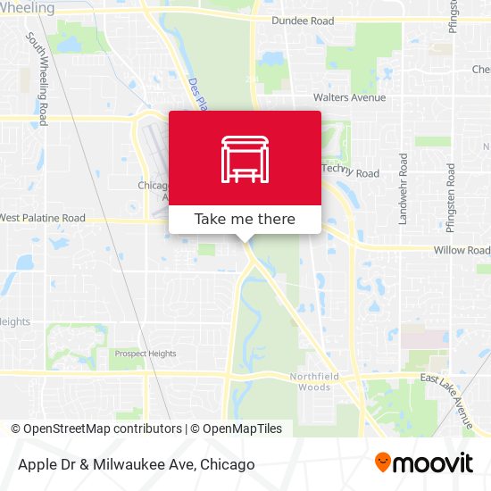 Apple Dr & Milwaukee Ave map