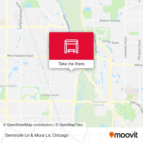 Seminole Ln & Mura Ln map