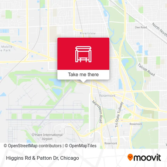 Higgins Rd & Patton Dr map