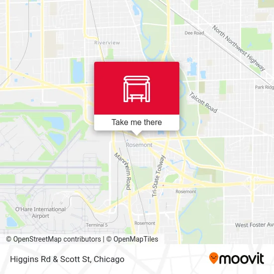 Higgins Rd & Scott St map