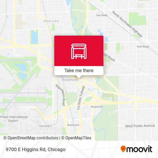 9700 E Higgins Rd map