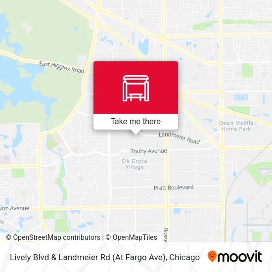 Lively Blvd & Landmeier Rd (At Fargo Ave) map