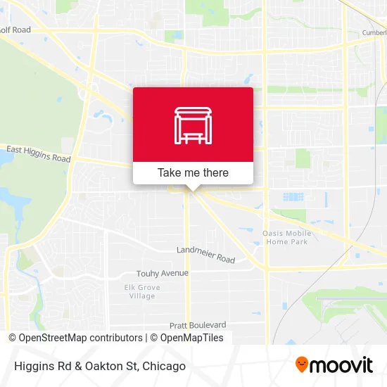 Higgins Rd & Oakton St map