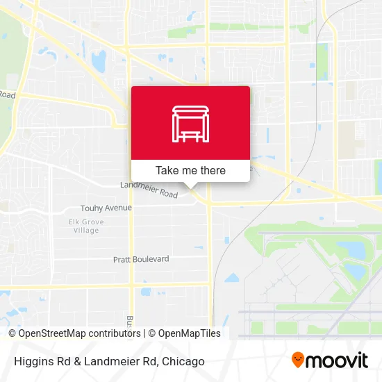 Higgins Rd & Landmeier Rd map