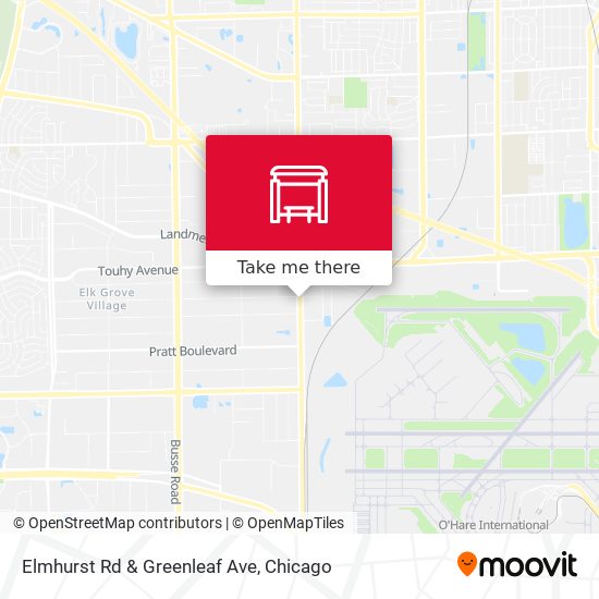 Mapa de Elmhurst Rd & Greenleaf Ave