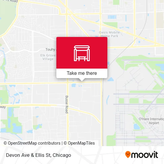 Devon Ave & Ellis St map