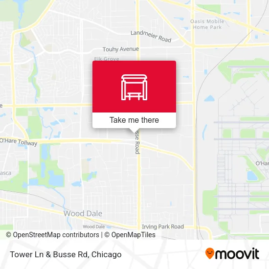 Tower Ln & Busse Rd map