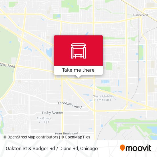 Mapa de Oakton St & Badger Rd / Diane Rd