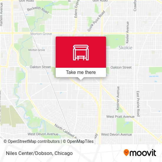 Niles Center/Dobson map