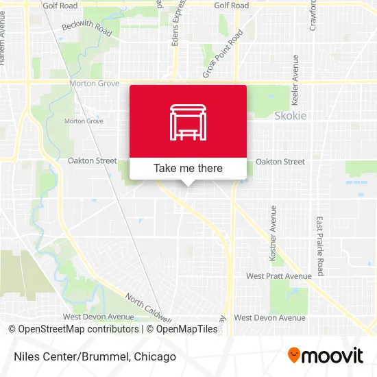 Niles Center/Brummel map