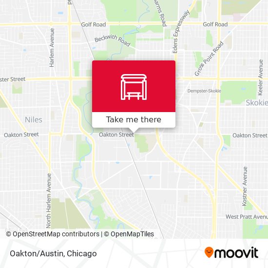 Oakton/Austin map