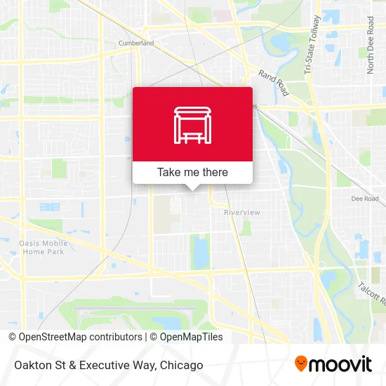 Oakton St & Executive Way map