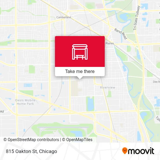 815 Oakton St map