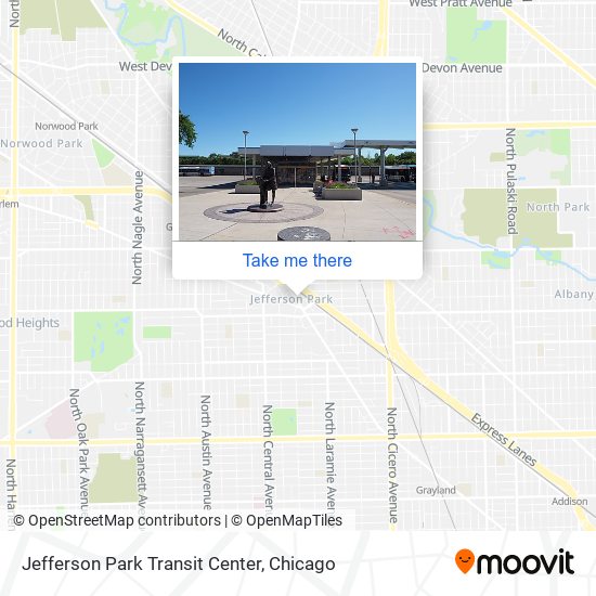 Jefferson Park Transit Center map