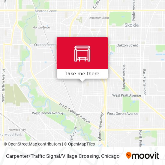 Mapa de Carpenter / Traffic Signal / Village Crossing