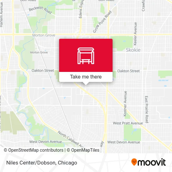 Niles Center/Dobson map