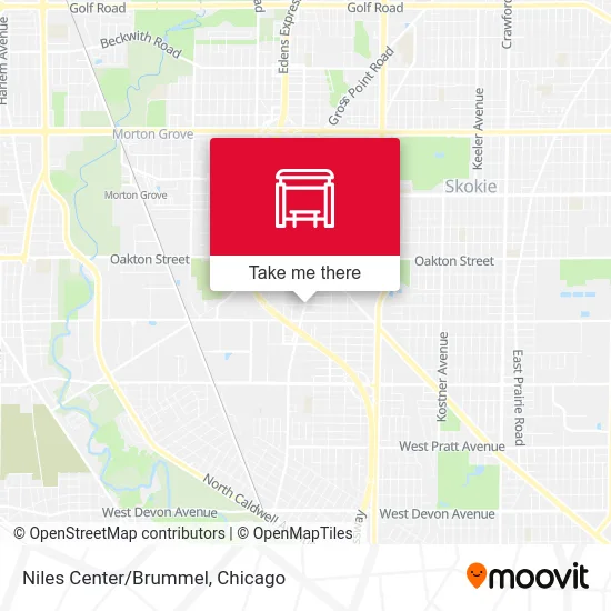 Niles Center/Brummel map