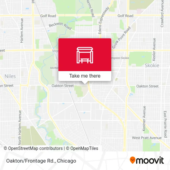 Oakton/Frontage Rd. map