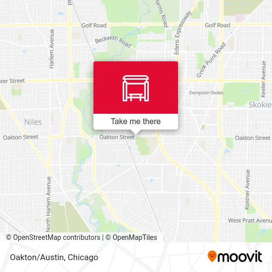Oakton/Austin map