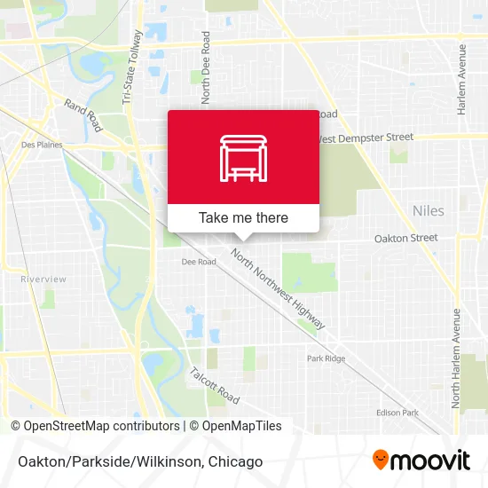 Oakton/Parkside/Wilkinson map