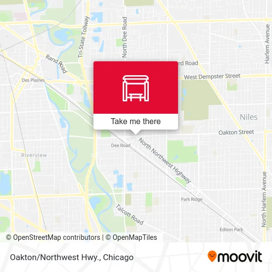 Oakton/Northwest Hwy. map