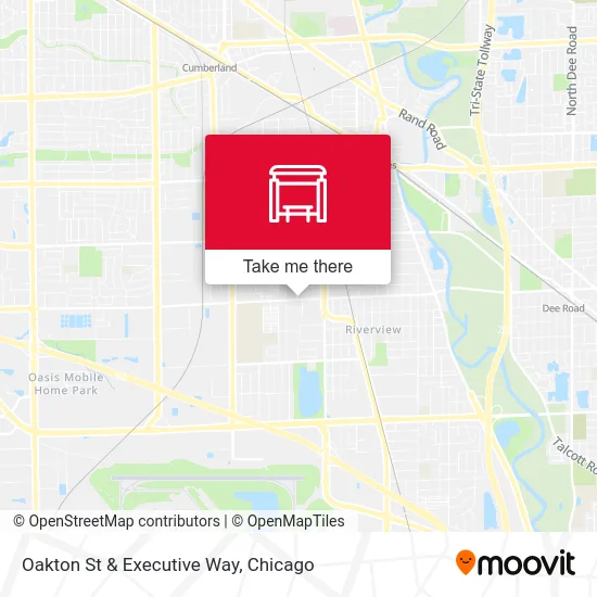 Oakton St & Executive Way map