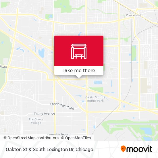 Oakton St & South Lexington Dr map