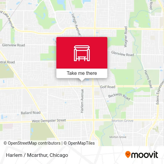 Harlem / Mcarthur map