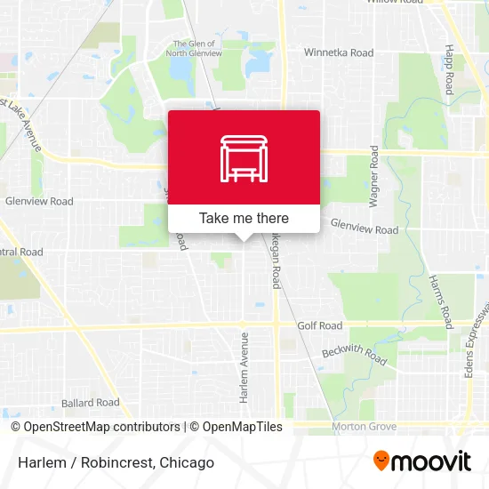 Harlem / Robincrest map