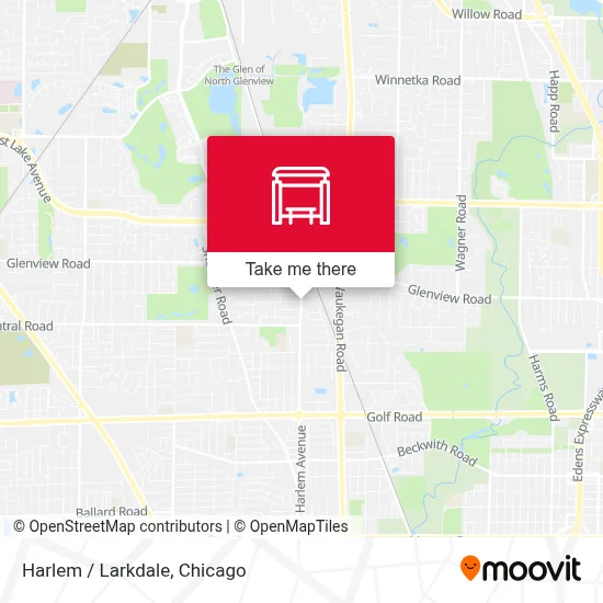 Harlem / Larkdale map