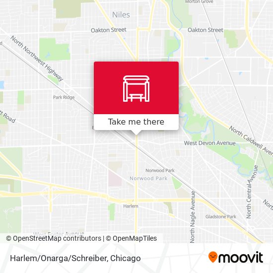 Harlem/Onarga/Schreiber map