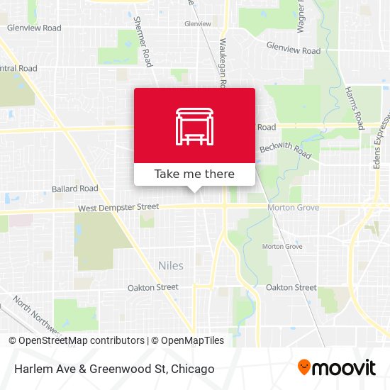 Mapa de Harlem Ave & Greenwood St