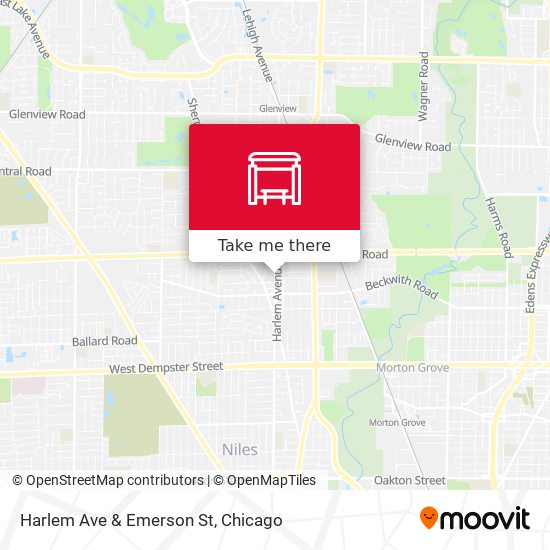 Mapa de Harlem Ave & Emerson St