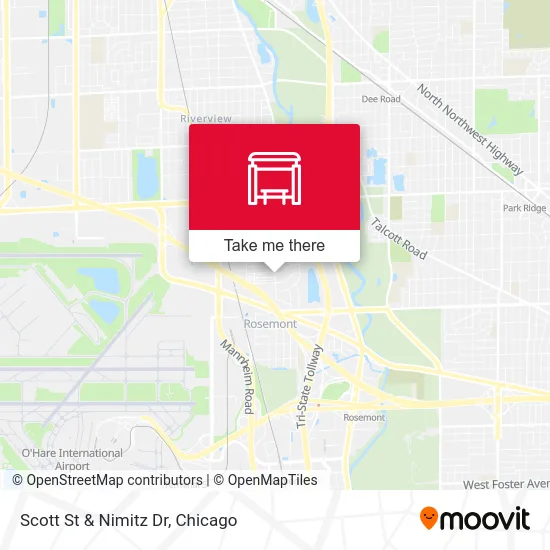 Scott St & Nimitz Dr map