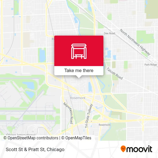 Scott St & Pratt St map