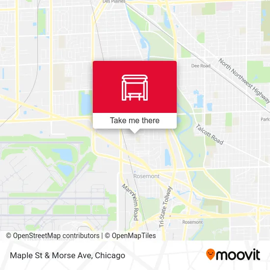 Maple St & Morse Ave map