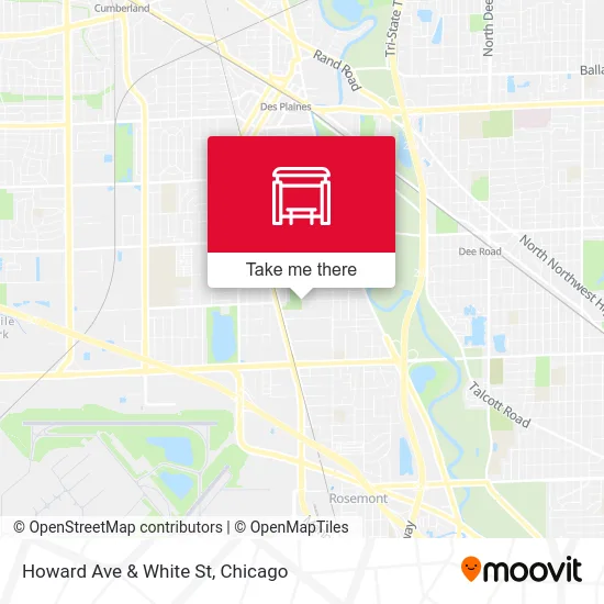 Howard Ave & White St map