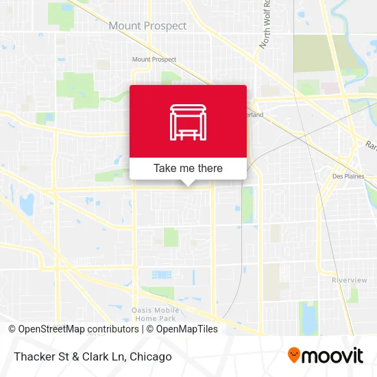 Thacker St & Clark Ln map