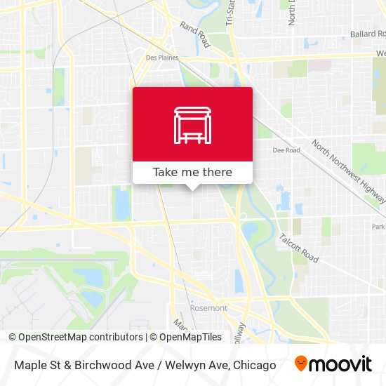 Maple St & Birchwood Ave / Welwyn Ave map