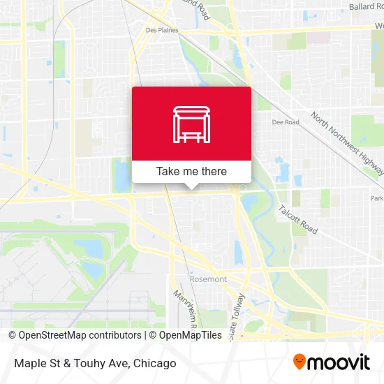Maple St & Touhy Ave map