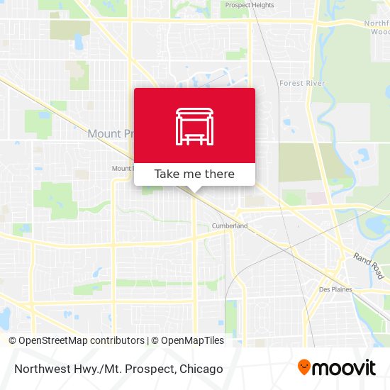 Northwest Hwy./Mt. Prospect map