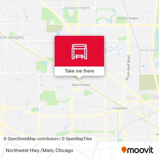 Northwest Hwy./Main map