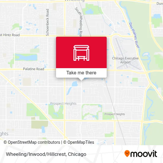 Wheeling/Inwood/Hillcrest map