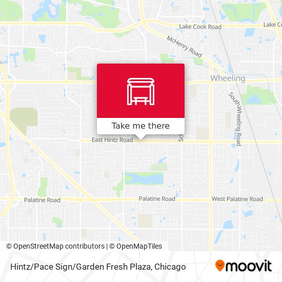 Hintz / Pace Sign / Garden Fresh Plaza map