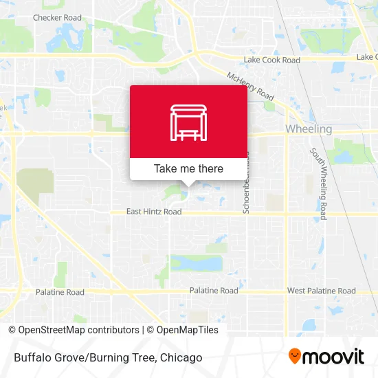 Buffalo Grove/Burning Tree map
