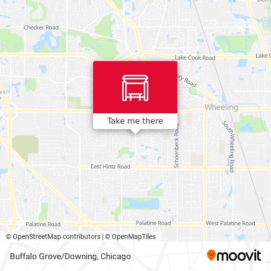 Buffalo Grove/Downing map